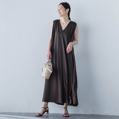 LAUTREAMONT (Women)/ロートレアモン【一部店舗限定販売】Rethink SOFT TENJIKUワンピース&#8810;洗濯機で洗える&#8811; 10ブラウン ワンピース・ドレス【三越伊勢丹/公式】