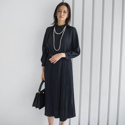 ＜LAUTREAMONT (Women)＞【ＷＥＢ限定　１３号】ボウタイフォーマルワンピース≪洗える≫