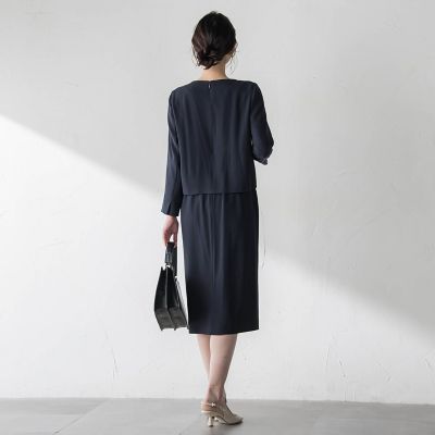 アチェローザバックサテンジョーゼットワンピース | LAUTREAMONT