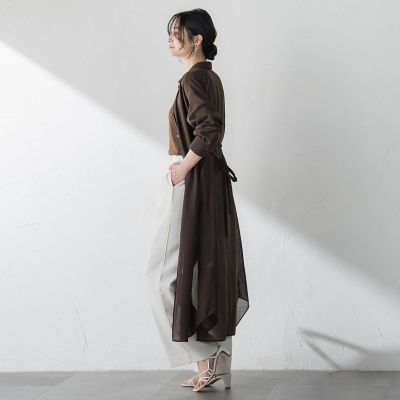エッセンロートレアモン ❤︎ シャツワンピース ロングシャツ アサチョウボイルシャツワンピース | LAUTREAMONT（ロートレアモン