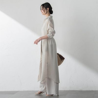 アサチョウボイルシャツワンピース | LAUTREAMONT (Women)/ロート