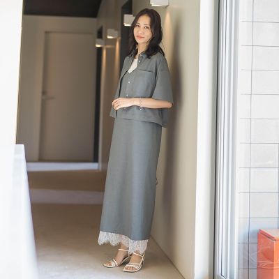 エディター東原妙子×LAUTREAMONT／レースワンピース