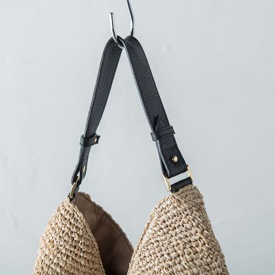 VIOLAd'ORO】ラフィアトートバッグ V－8698