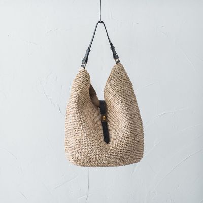 VIOLAd'ORO】ラフィアトートバッグ V－8698