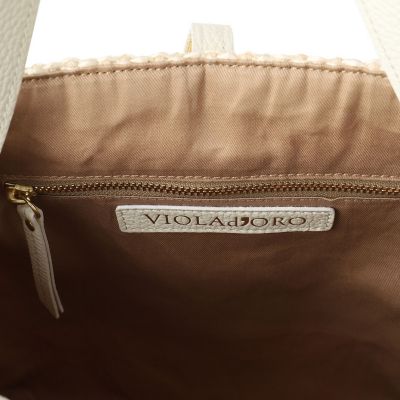 【ＶＩＯＬＡｄ’ＯＲＯ】ラフィア調２ＷＡＹトートバッグ　　ＳＡＮＤＲＯ　／　Ｖ－８９０８