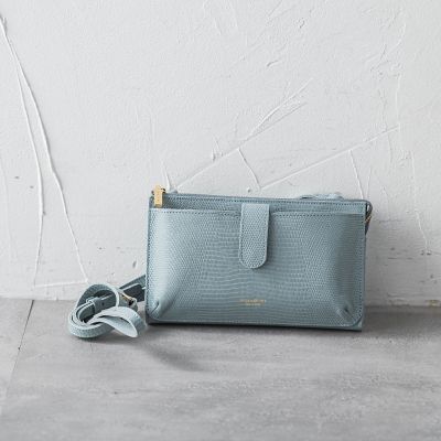 LAUTREAMONT (Women)/ロートレアモン 【WEB限定】【VIOLAd’ORO】リザード型押しレザー 横型スマートフォンポシェット ADRIA / V-1326