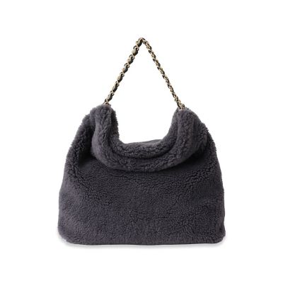 ロートレアモン（LAUTREAMONT）/【WEB限定】【VIOLAd’ORO】エコムートン チェーンショルダートートM ELMO / V−8 WEB限定】【VIOLAd'ORO】フェイクムートン チェーン