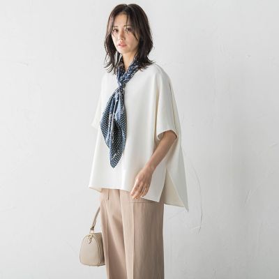 WEB限定】【manipuri】＜シルクスカーフ88＞ ドット