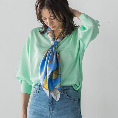 WEB限定】【manipuri】＜シルクスカーフ88