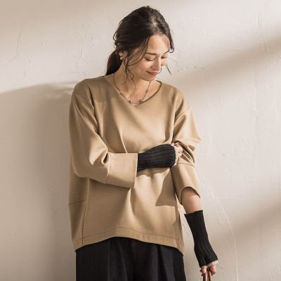 WEB限定】【WILLIAM BRUNTON】カシミヤラインニット