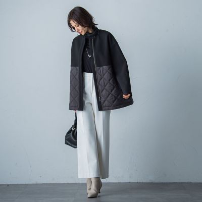 ドッキングキルティングコート≪洗濯機で洗える≫