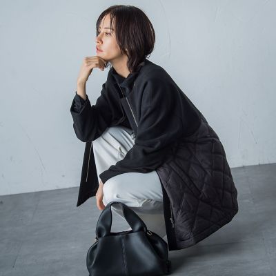 ドッキングキルティングコート≪洗濯機で洗える≫