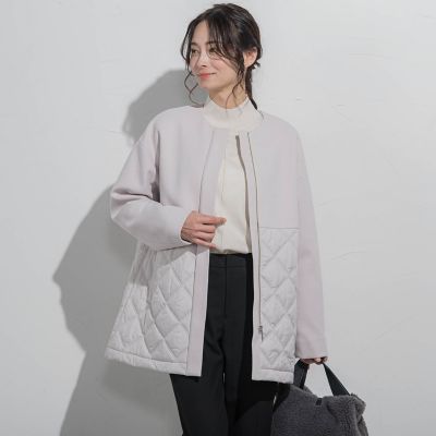 ドッキングキルティングコート≪洗濯機で洗える≫