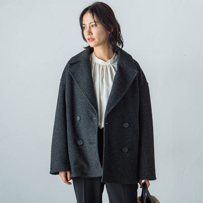 【ＷＥＢ＆一部店舗限定】スライバーボンディングヘリンボーンコート