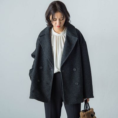 【ＷＥＢ＆一部店舗限定】スライバーボンディングヘリンボーンコート