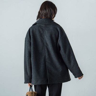 【ＷＥＢ＆一部店舗限定】スライバーボンディングヘリンボーンコート