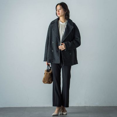 【ＷＥＢ＆一部店舗限定】スライバーボンディングヘリンボーンコート