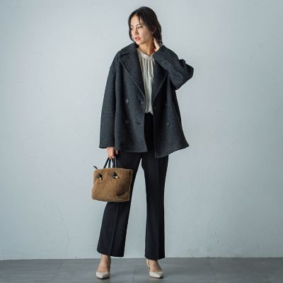 【ＷＥＢ＆一部店舗限定】スライバーボンディングヘリンボーンコート