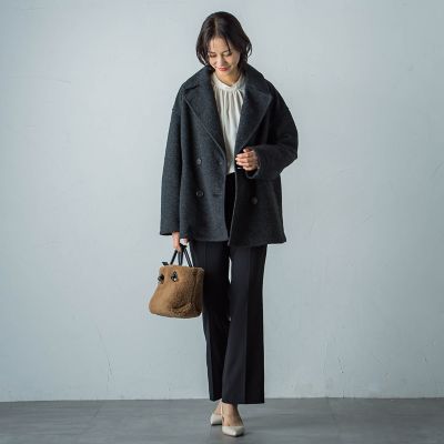 【ＷＥＢ＆一部店舗限定】スライバーボンディングヘリンボーンコート