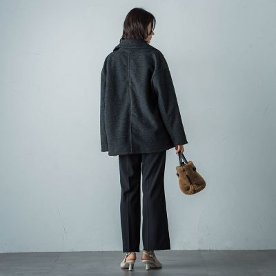 【ＷＥＢ＆一部店舗限定】スライバーボンディングヘリンボーンコート