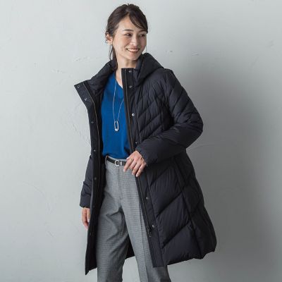 ストレッチダウンロングコート