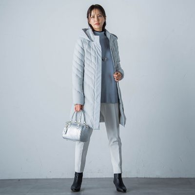 ストレッチダウンロングコート