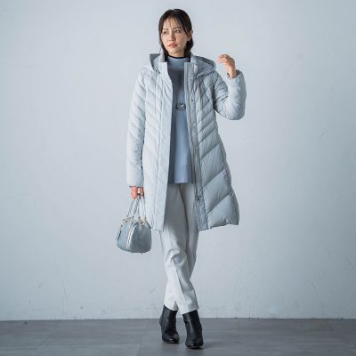 ストレッチダウンロングコート
