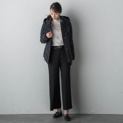 LAUTREAMONT ショートダウンコート ブラック 11号 ストレッチダウンショートコート | LAUTREAMONT (Women)/ロート