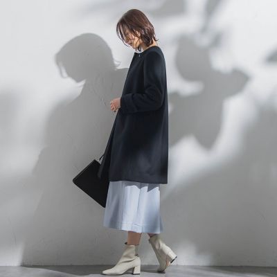 スペリオルビーバーノーカラーコート | LAUTREAMONT (Women