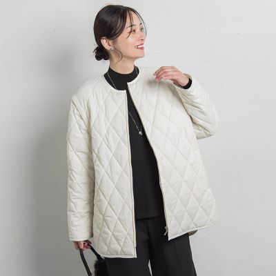 ＜LAUTREAMONT (Women)＞撥水キルティングコート≪袖取り外し可能≫
