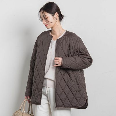 撥水キルティングコート≪袖取り外し可能≫ | LAUTREAMONT (Women