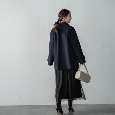 カシミヤ混ライトリバーショートコート | LAUTREAMONT (Women)/ロート