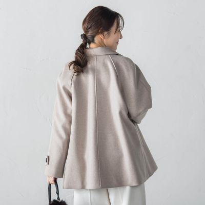 カシミヤ混ライトリバーショートコート | LAUTREAMONT (Women)/ロート