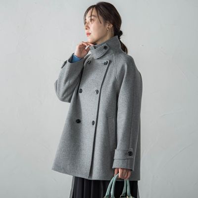 カシミヤ混ライトリバーショートコート | LAUTREAMONT (Women)/ロート