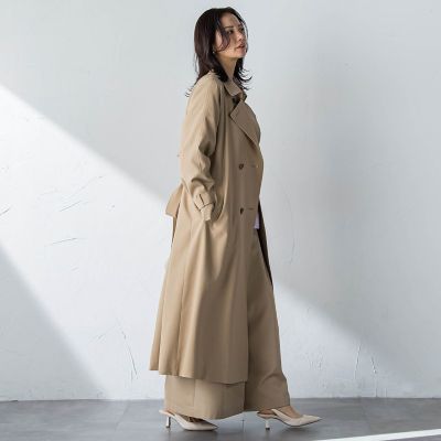 ラク軽トレンチ】ラグランスリーブスプリングコート≪撥水／手洗い