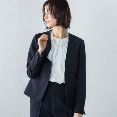 ＜LAUTREAMONT (Women)＞ソアパールコンパクトＶネックジャケット