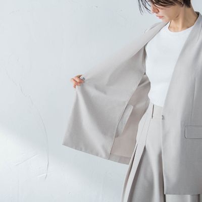ＲＥＮＵノーカラージャケット≪洗える／Ｌサイズあり≫