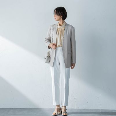 ＲＥＮＵノーカラージャケット≪洗える／Ｌサイズあり≫