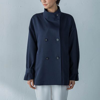 防シワハーフトレンチコート≪洗える≫≪撥水≫