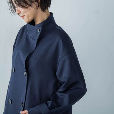 防シワハーフトレンチコート≪洗える≫≪撥水≫