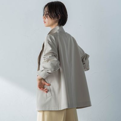 防シワハーフトレンチコート≪洗える≫≪撥水≫