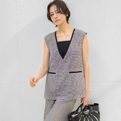 ＜LAUTREAMONT (Women)＞メッシュカラミジレ≪洗濯機で洗える≫