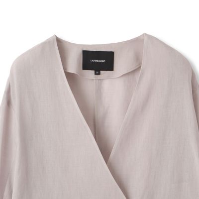 WEB＆一部店舗限定】麻調シアーノーカラージャケット≪洗濯機