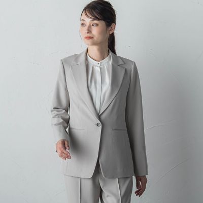 ＜LAUTREAMONT (Women)＞シャドーヘリンボンテーラードジャケット