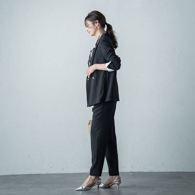 ジョーゼットテーラードジャケット≪手洗い可能≫