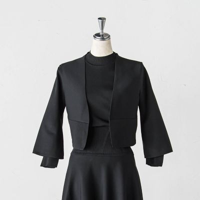 LAUTREAMONT (Women)/ロートレアモン 総針7分袖ニットジャケット 04ブラック コート・ジャケット【三越伊勢丹/公式】