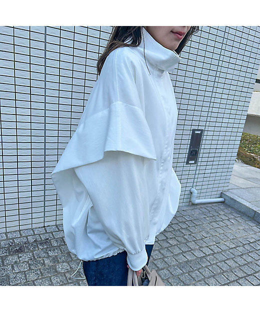 WEB限定】エアリーフォルムハイネックブルゾン≪洗濯機で WEB限定】エアリーフォルムハイネックブルゾン≪洗濯機で