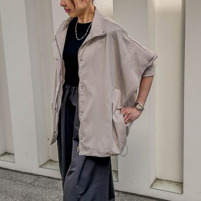 ノーカラーシアーZIPブルゾン｜ファッション通販のSTRIPE CLUB
