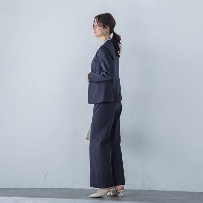 コンフォートノーカラージャケット≪洗濯機で洗える／セットアップ対応≫