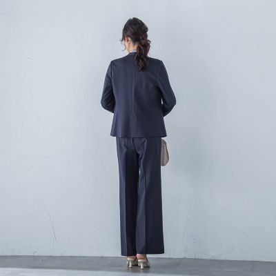 コンフォートノーカラージャケット≪洗濯機で洗える／セットアップ対応≫